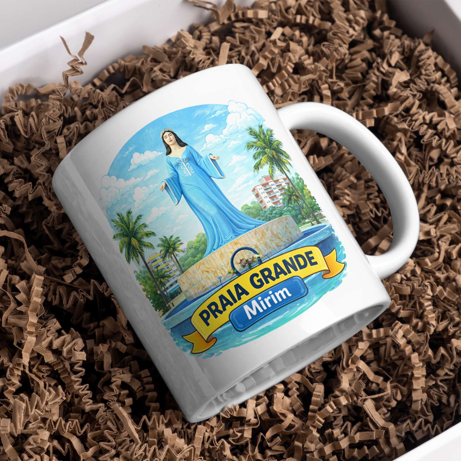 Caneca Estátua de Iemanjá – Praia Grande SP | Bairro Mirim