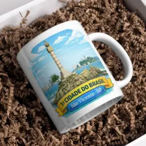 Caneca Marco Padrão de São Vicente – 1ª Cidade do Brasil